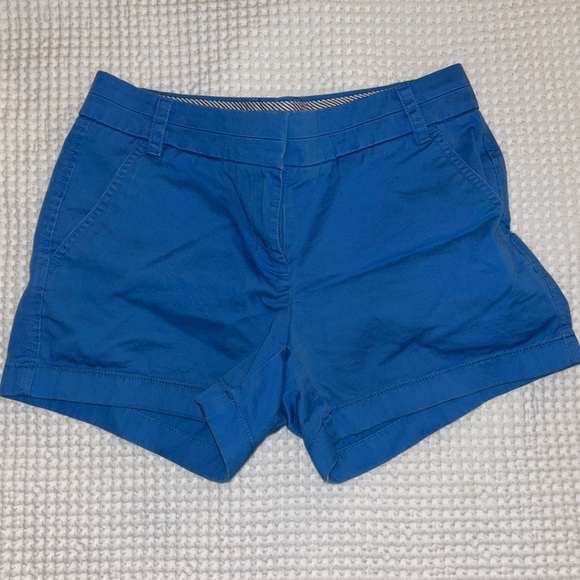 Indigo Blue J. Crew Chino Shorts (Different color from stock photo) - Picture 2 of 4